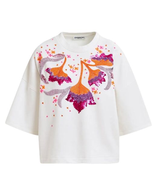 Essentiel Antwerp Hotanical スウェットシャツ White