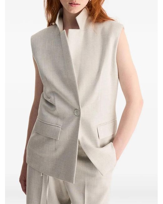 Chaleco Con Botones BIANCALANCIA de color Gray