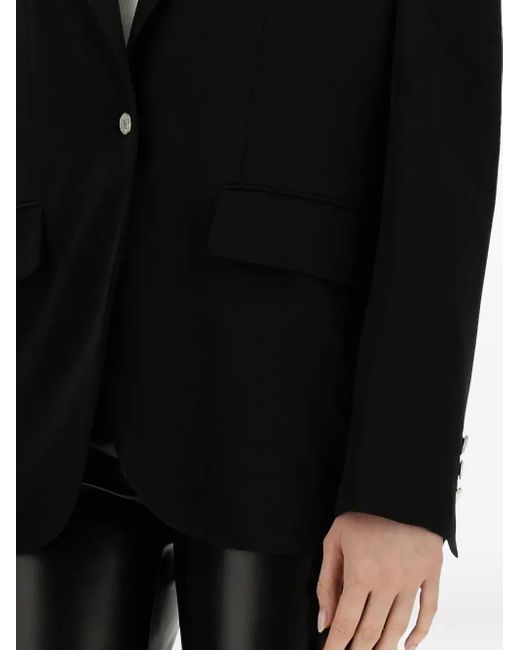Moschino Black Button Single-Breasted Jacket