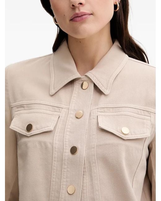 MARC AUREL Natural Buttoned Pocket Jacket