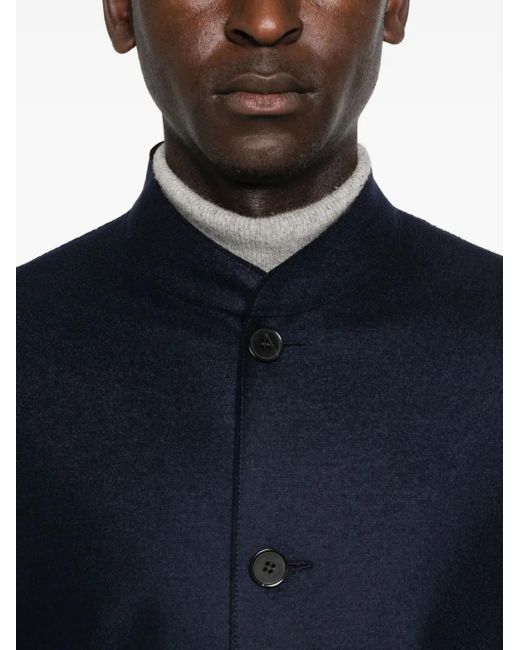 Harris Wharf London Nehur Jacke mit Mandarinkragen in Blue für Herren