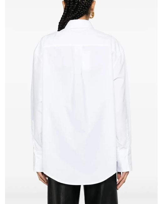 J.W. Anderson White Satin Insert Shirt