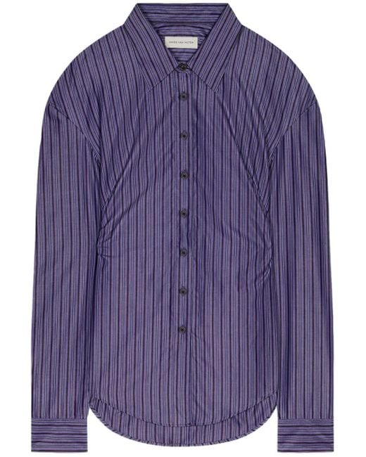 Dries Van Noten テーラード シャツ Purple