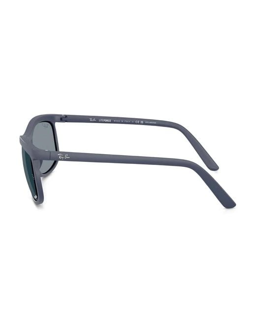 Ray-Ban Gray Rectangle-Frame Sunglasses