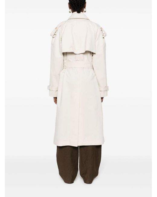 The Row Natural Double-breasted Belted Trench Coat