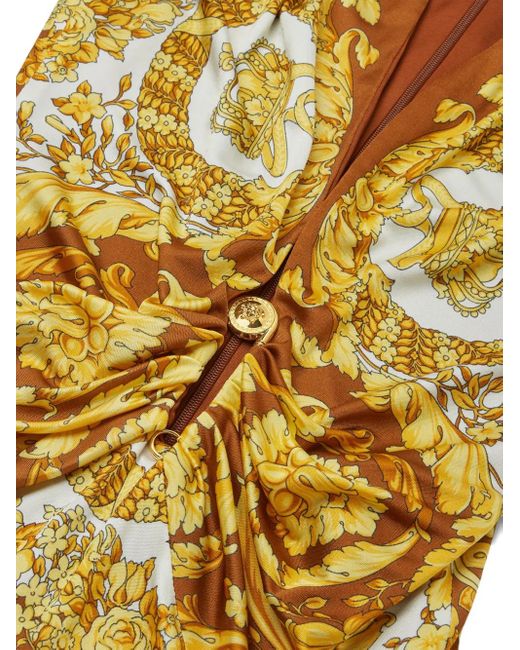 Versace Yellow Bluse mit Barock-Print