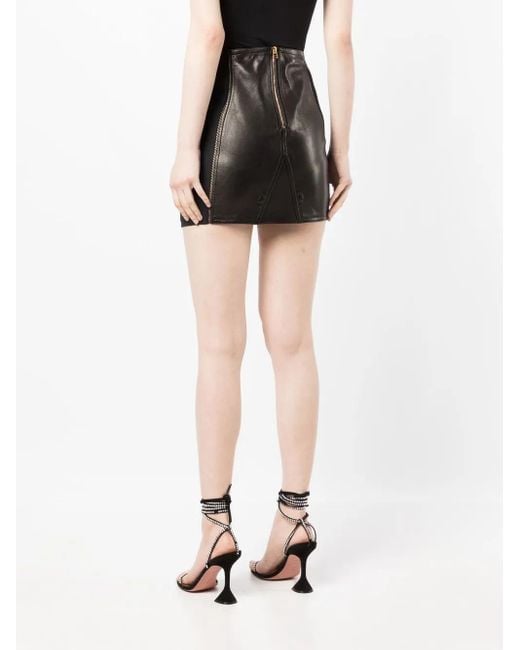 Tom Ford Black Panelled Mini Skirt