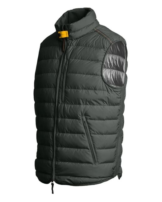 Parajumpers Black Perfect Quilted Zip-Front Gilet for men