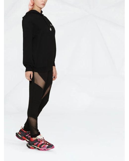 Leggins con panel translúcido Philipp Plein de color Black