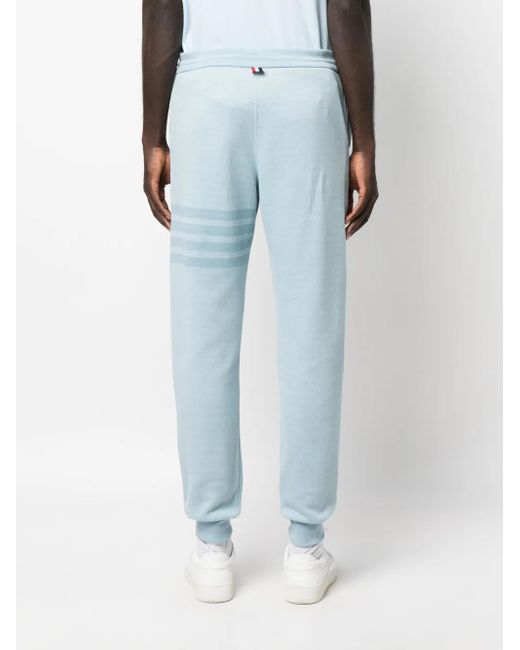 Thom Browne Blue 4-Bar Stripe Track Pants for men