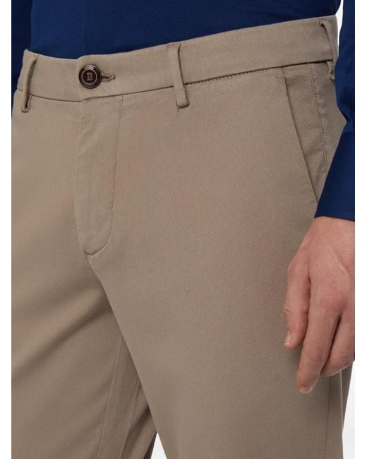 Boggi Gray Garment Dyed Trousers for men