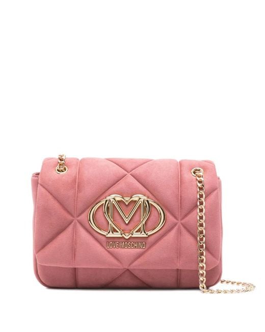 Love Moschino キルティング ショルダーバッグ Pink