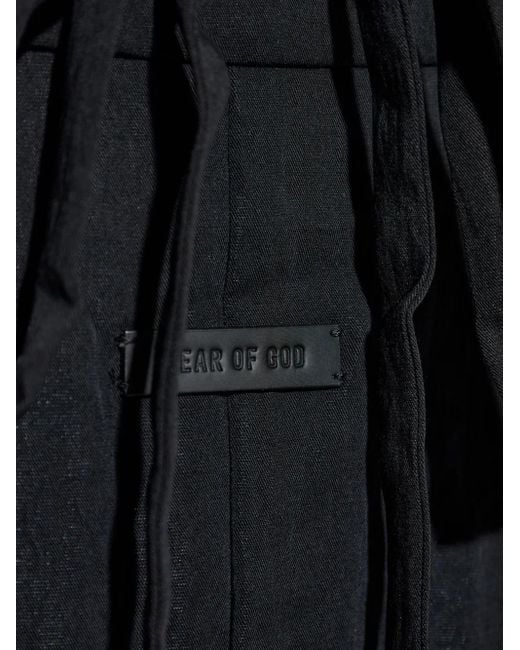 Fear Of God Blue Tencel Nylon Drawstring Straight Pant for men