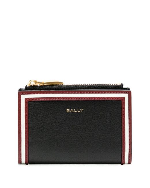 Bally Bi-fold Leather Wallet in het Black