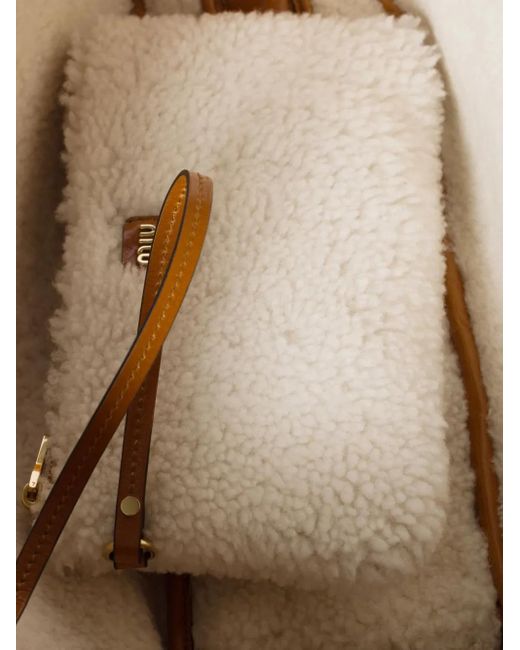 Miu Miu Orange Beau Tote Bag