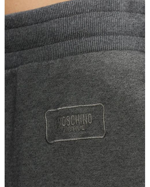 Moschino Black Pantalon De Jogging À Logo Et Effet Dégradé for men