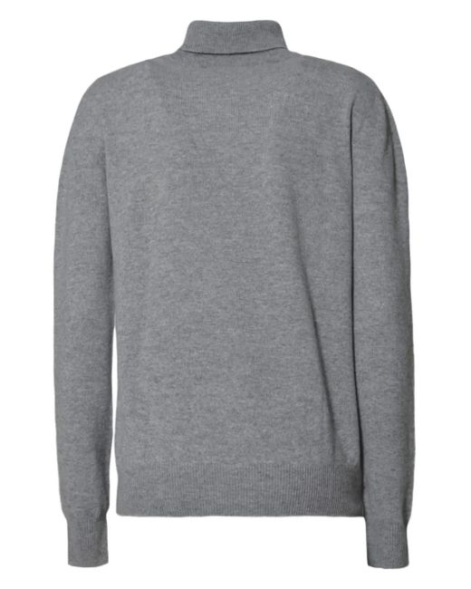 Jil Sander Gray Turtleneck Sweater