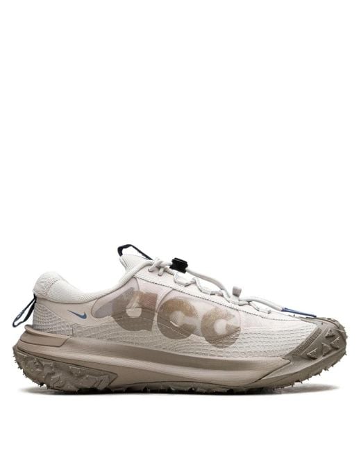 Nike White Acg Mountain Fly 2 Low "Light Orewood" Sneakers for men