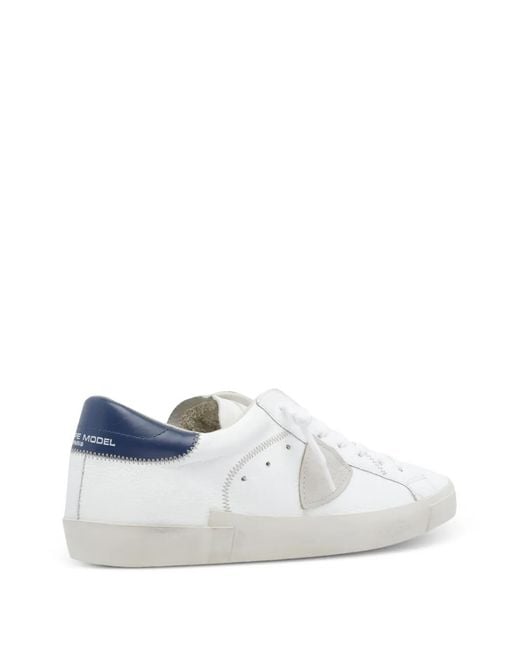 Philippe Model White Baskets Prsx En Cuir À Logo for men