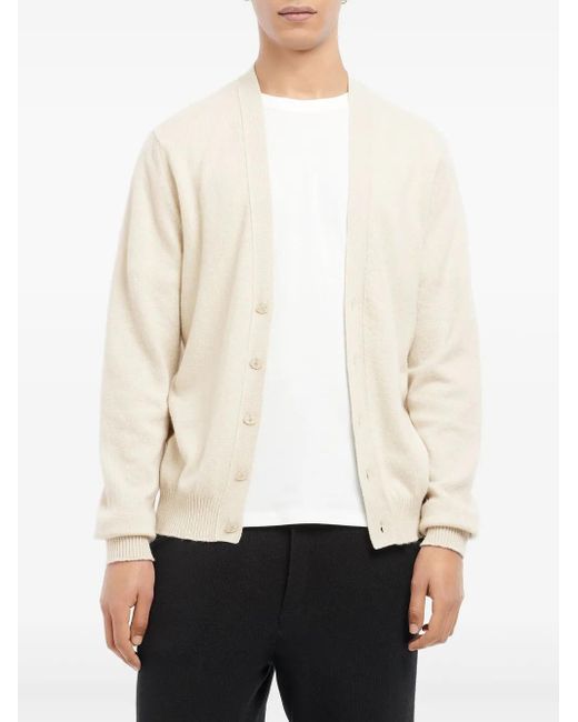 Barrie White V-Neck Cardigan for men
