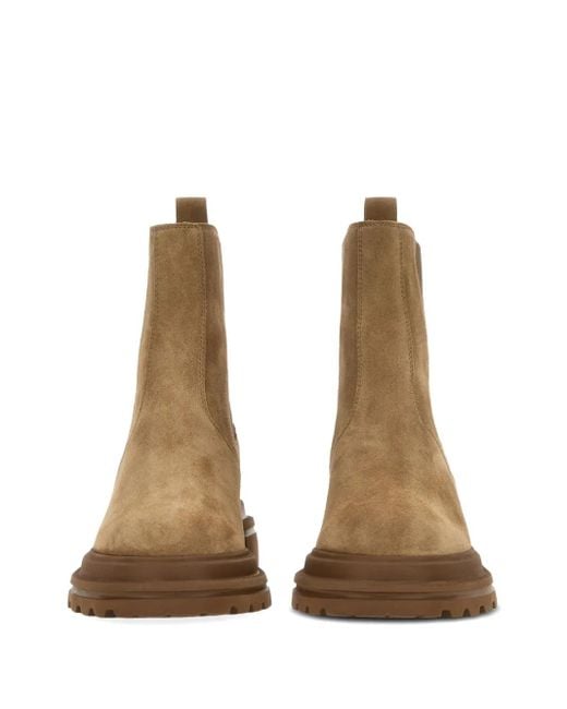 Hogan Brown Elastic Panels Rubber Sole