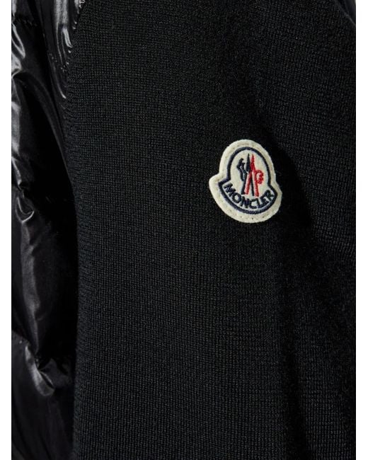 Moncler Gewatteerd Jack in het Black voor heren
