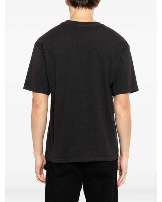 Melt Black Skull-Print T-Shirt for men