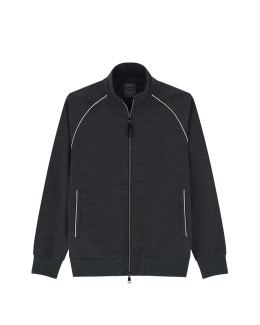 Boggi Blue Full-Zip Sweatshirt for men
