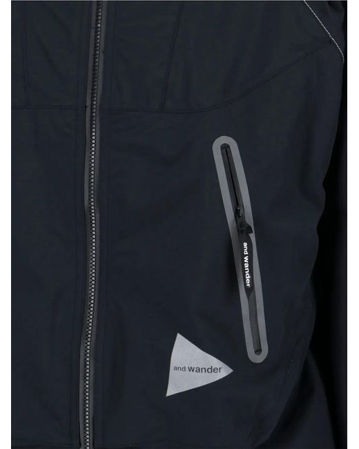 And Wander Blue Pertex Shield Jacket