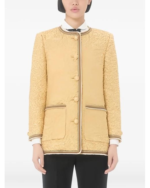Valentino Garavani Natural Jacquard Cloque Caban
