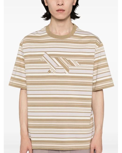 メンズ Maison Kitsuné Crafted Profile Fox Tシャツ Natural