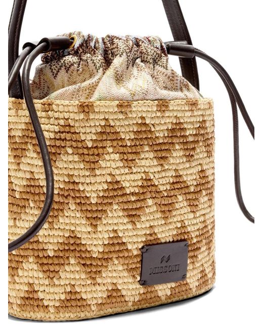 Borsa A Secchiello di Missoni in Metallic