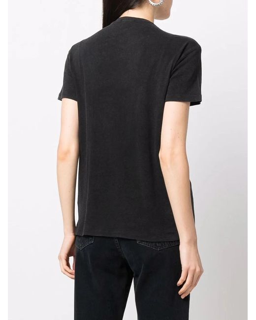 R13 Black Slogan-Print Short-Sleeved T-Shirt