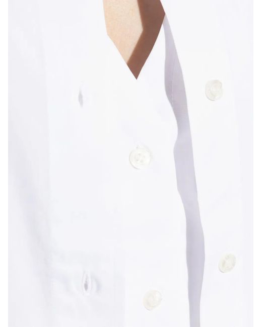 Samsøe & Samsøe White Samoon Tie-Detail Shirt