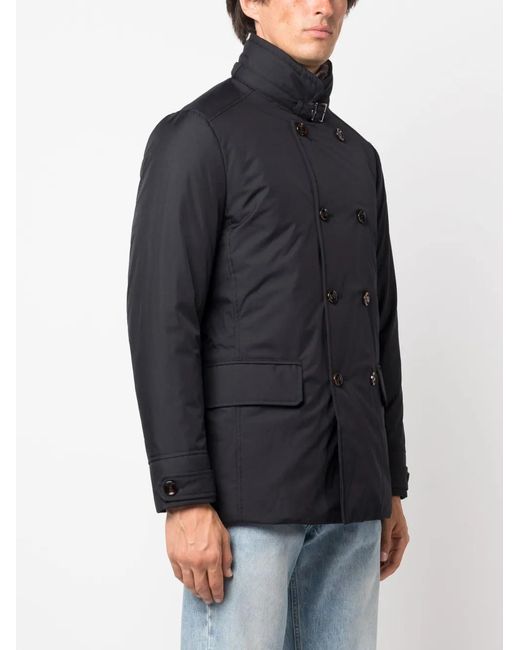 Moorer Blue Kurt-Gf Double-Breasted Padded Coat for men