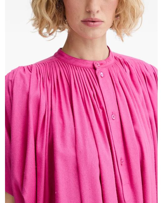 KENZO Pink Pleated Mini Dress