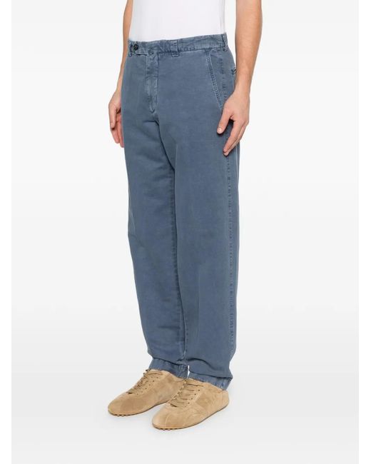 Berwich Blue Button Trousers for men