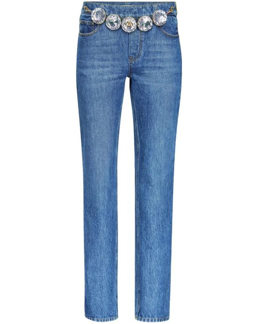 Area Blue Jumbo Crystal Jeans