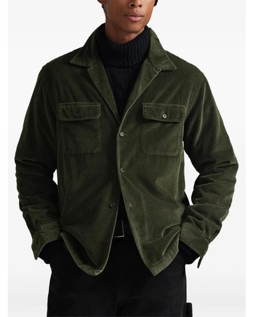 Polo Ralph Lauren Green Corduroy Long-Sleeve Shirt for men
