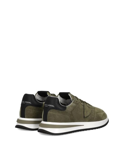 Philippe Model Green Sneakers for men