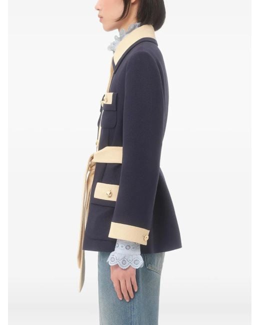 Valentino Garavani Blue Caban Jacket