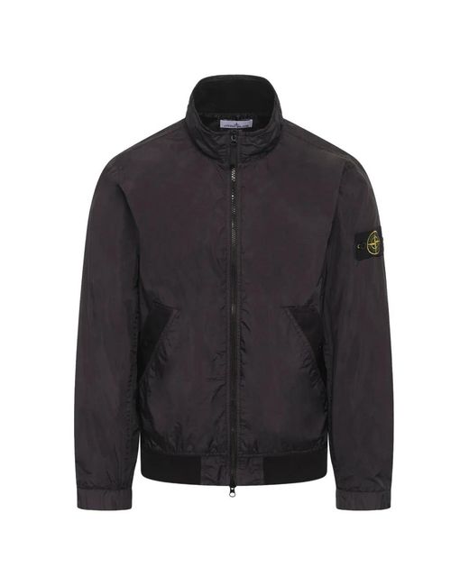 Stone Island Black 4100111 Crinkle Reps Ny Jacket for men