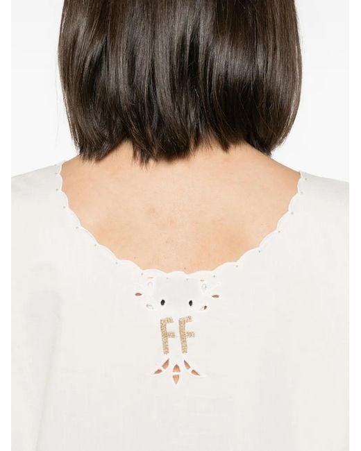 Forte_forte White Broderie-Anglaise Blouse