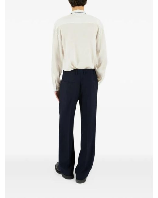 KROST Blue Elliott Drawstring-Fastening Trousers for men