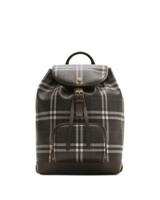 Burberry Black Check Backpack