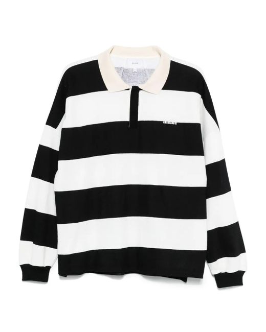 メンズ Rhude ストライプ ポロシャツ Black