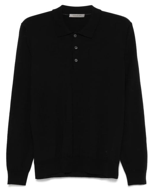 Polo liso Corneliani de hombre de color Black