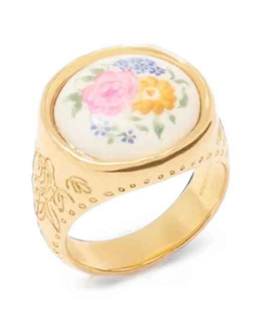 Chloé Metallic Bloomcraft Ring