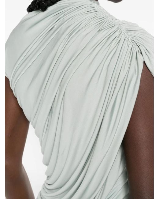 TOVE Gray Khari Draped Jersey Top