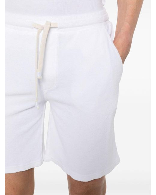 Altea White Perry Terry-cloth Shorts for men
